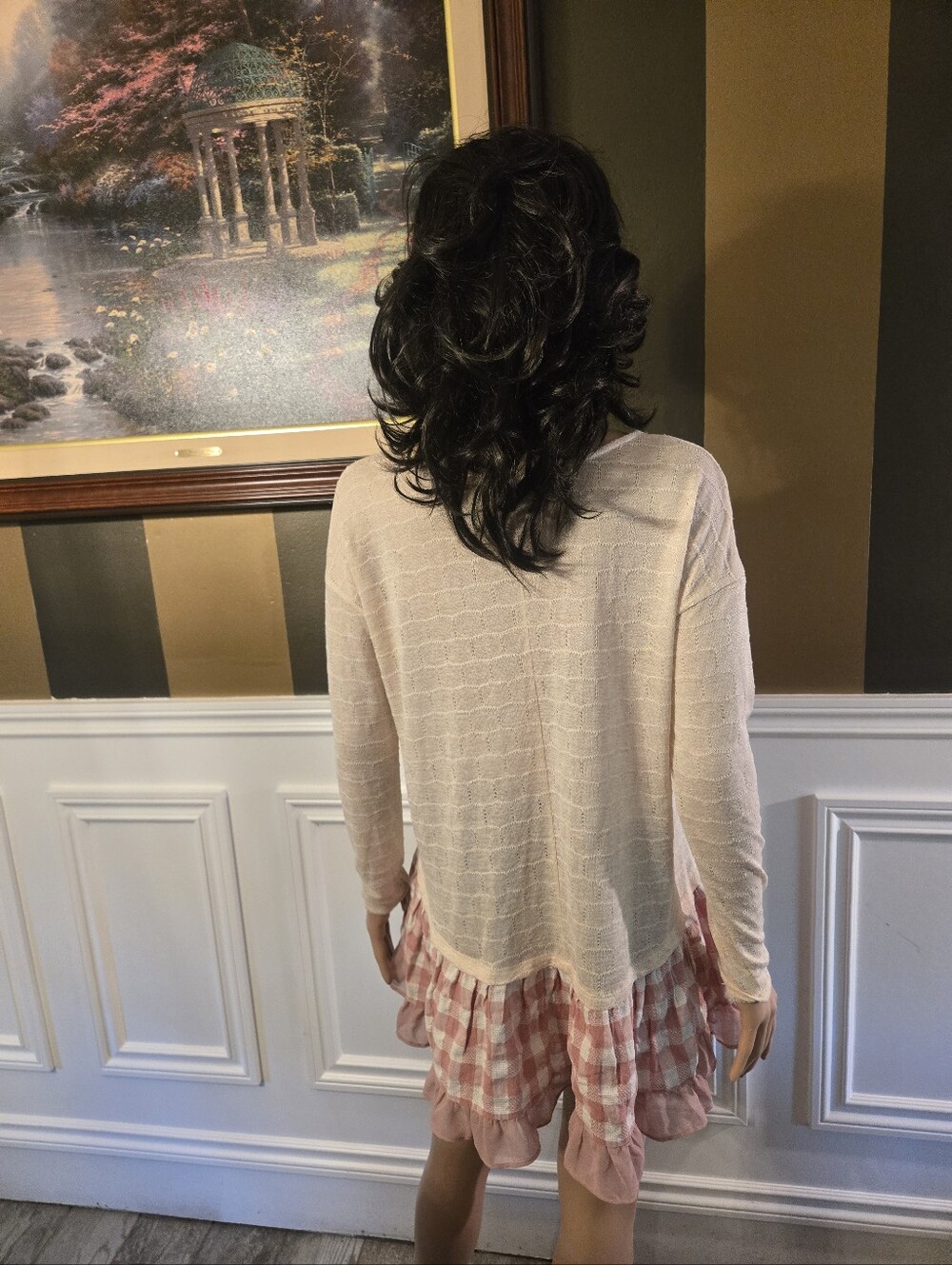 entro Pink Layered Ruffle Tunic Top - Picture 2 of 3